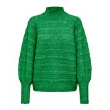 Only Balıkçı Yaka Balon Kol Yeşil Kadın Kazak 15259528