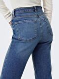 Only Onlemily Stretch Hw St Ak Dnm Cro571Noos Kadın Jean Pantolon