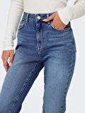 Only Onlemily Stretch Hw St Ak Dnm Cro571Noos Kadın Jean Pantolon