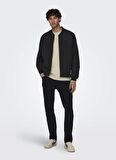 Only & Sons Normal Siyah Erkek Ceket ONSLEON BOMBER OTW VD