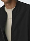 Only & Sons Normal Siyah Erkek Ceket ONSLEON BOMBER OTW VD