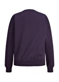 JJXX Bisiklet Yaka Baskılı Mor Kadın Sweatshırt JXOHIO RLX LS CREW SWT