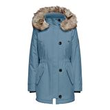 Only Kapüşonlu Mavi Kadın Parka 15304625