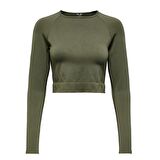 Only Onpjiji Seam Ls Kadn Crop