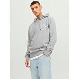 JACK&JONES JJWARRIOR SWEAT HOOD GRIMELANJ