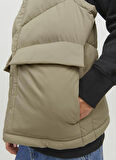Jack & Jones Krem Erkek Mont JORVESTERBRO BODYWARMER SN