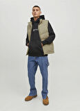 Jack & Jones Krem Erkek Mont JORVESTERBRO BODYWARMER SN