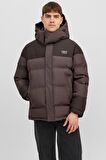 JACK&JONES  JORTWICE TECHINCAL PUFFER KAHVE