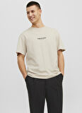 Jack & Jones Krem Erkek T-Shirt