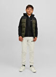 Jack & Jones Baskılı Erkek Çocuk Siyah Sweatshırt JJELOGO SWEAT ZIP H 2 COL22/23 NOOS