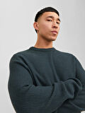 Jack & Jones Erkek Bisiklet Yaka Örme Sweatshirt - 12243116