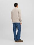 Jack & Jones Erkek Bisiklet Yaka Örme Sweatshirt - 12243116