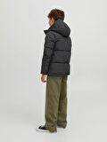 Jack&Jones Kapüşonlu Siyah Erkek Çocuk Mont 12246122