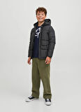 Jack & Jones Siyah Erkek Çocuk Şişme Mont 12246122