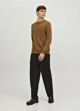 Jack & Jones Bisiklet Yaka Kahve Erkek Sweatshırt 12241106_JPRBLABLAKE SWEAT CREW NEC