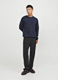 Jack & Jones Bisiklet Yaka Lacivert Erkek Sweatshırt 12241106_JPRBLABLAKE SWEAT CREW NEC