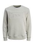 Jack & Jones Bisiklet Yaka Gri Erkek Sweatshırt 12241106_JPRBLABLAKE SWEAT CREW NEC