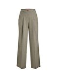 JJXX Normal Bel Rahat Deve Tüyü Kadın Pantolon JXPIP RLX STRAIGHT MELANGE HW PANT