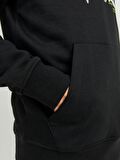 12240214 Jack & Jones Jcodust Sweat Hood Sn Erkek Sweat Black