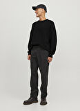 Jack & Jones Bisiklet Yaka Standart Siyah Erkek Kazak 12242512_JORRAY KNIT CREW NECK