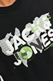 JACK&JONES JCODUST SWEAT CREW NECK SİYAH