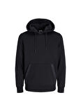 Jack & Jones Kapüşon Yaka Siyah Erkek Sweatshırt 12242176_JCOREACT SWEAT HOOD