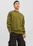 Jack & Jones Bisiklet Yaka Yeşil Erkek Sweatshırt 12240222_JCOSHADE SWEAT CREW NECK L