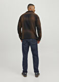 Jack & Jones Relaxed Kahve Çizgili Erkek Gömlek JPRBLATONY HEAVY CHECK OVERSHIRT L/