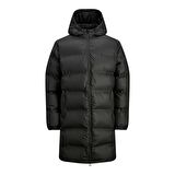 JACK&JONES JCOELEMENTS PU LONG PUFFER SİYAH