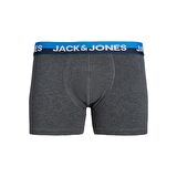 Jack&Jones Koyu Gri-Melanj Erkek 5'li Boxer Set 12248316