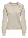 15302253 Only Onlemma Ls Button Oneck Knt Kadın Kazak Pumice Stone