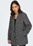 Only Rahat Siyah Kadın Ceket ONLCANNA WOOL BLAZER COAT OTW