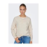 Only Kadın Harf Desenli Kazak - 15301734