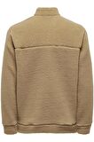 ONLY & SONS ONSREMY REG 1/4 ZIP SWT KAHVERENGİ