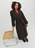 JJXX Kahve Kadın Trençkot JXROSIE WOOL BLEND TRENCHCOAT OTW