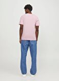 Jack & Jones Yuvarlak Yaka Pembe Erkek T-Shirt JJEORGANIC BASIC TEE SS O-NECK NOOS