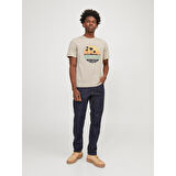 JJSUMMER VIBE TEE SS CREW NECK LN ERKEK T-SHIRT