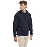 Jack & Jones 12249342 Jjebradley Sweat Zip Hood Noos Lacivert