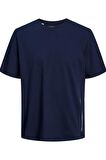 JACK&JONES JJDEXTER TEE SS CREW NECK 12248065 LACİVERT