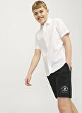Jack & Jones Lastikli Bel Normal Siyah Erkek Çocuk Şort 12249966