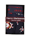 Jack & Jones Christmas Lacivert Erkek Yılbaşı Boxer Çorap Seti - 12246132
