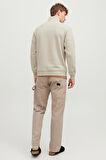 Jack & Jones 12250747 Erkek  Bej Sweatshirt