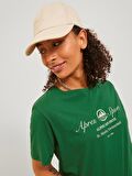 Jack&Jones JJXX Bisiklet Yaka Yeşil Kadın T-Shirt 12246753