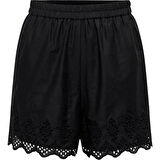 15313167 Only Onllou Lıfe Emb Loose Shorts Ptm Kadın Kot&Kanvas Şort Black