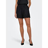 15313167 Only Onllou Lıfe Emb Loose Shorts Ptm Kadın Kot&Kanvas Şort Black