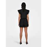 15313167 Only Onllou Lıfe Emb Loose Shorts Ptm Kadın Kot&Kanvas Şort Black
