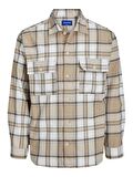 Jack&Jones Rahat Kesim Uzun Kollu Bej Erkek Gömlek 12245681