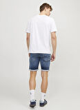 Jack & Jones Normal Bel Normal Açık Mavi Erkek Genç  Denim Şort JJIRICK JJICON SHORTS GE 341 I.K JN