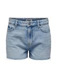 Only Normal Bel Normal Mavi Kadın Denim Şort ONLJACI MW RW SHORTS DNM STY662