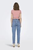 ONLY ONLWENDY S/S RUCHING TOP JRS 15284982 GÜL RENGİ